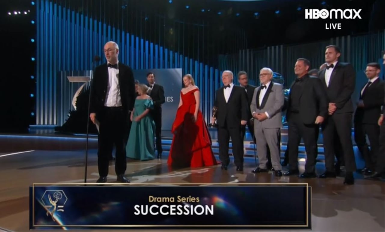 La serie dramática Succession se lleva el Emmy a mejor serie en este género.