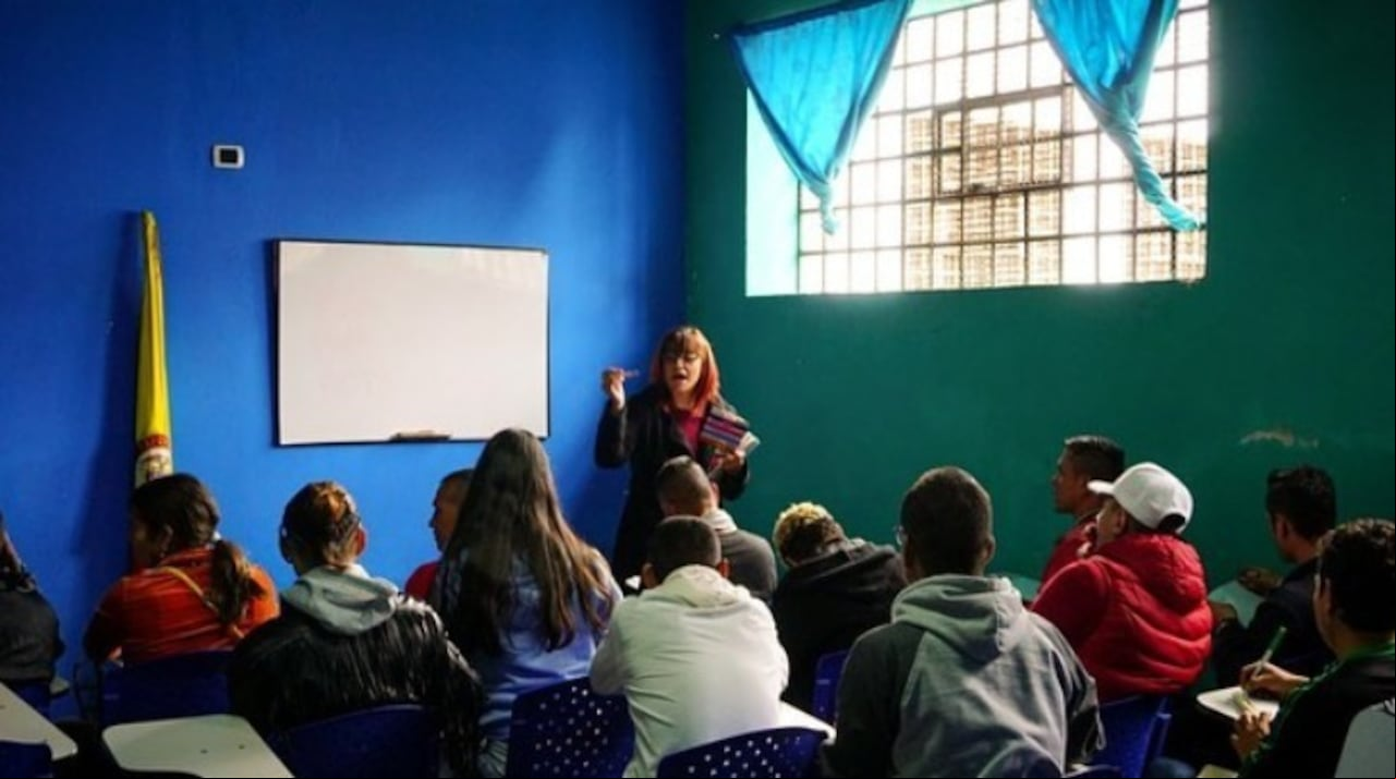 Clases de inglés en la cárcel.