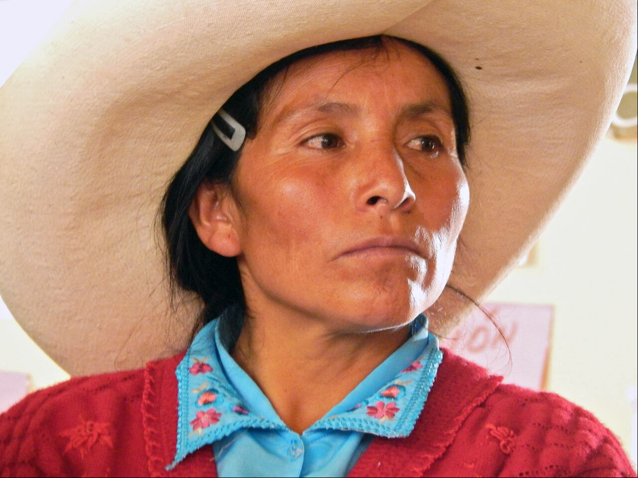 Acuña defiende el territorio en el que vive cerca del pueblo de Sorochuco, Cajamarca.