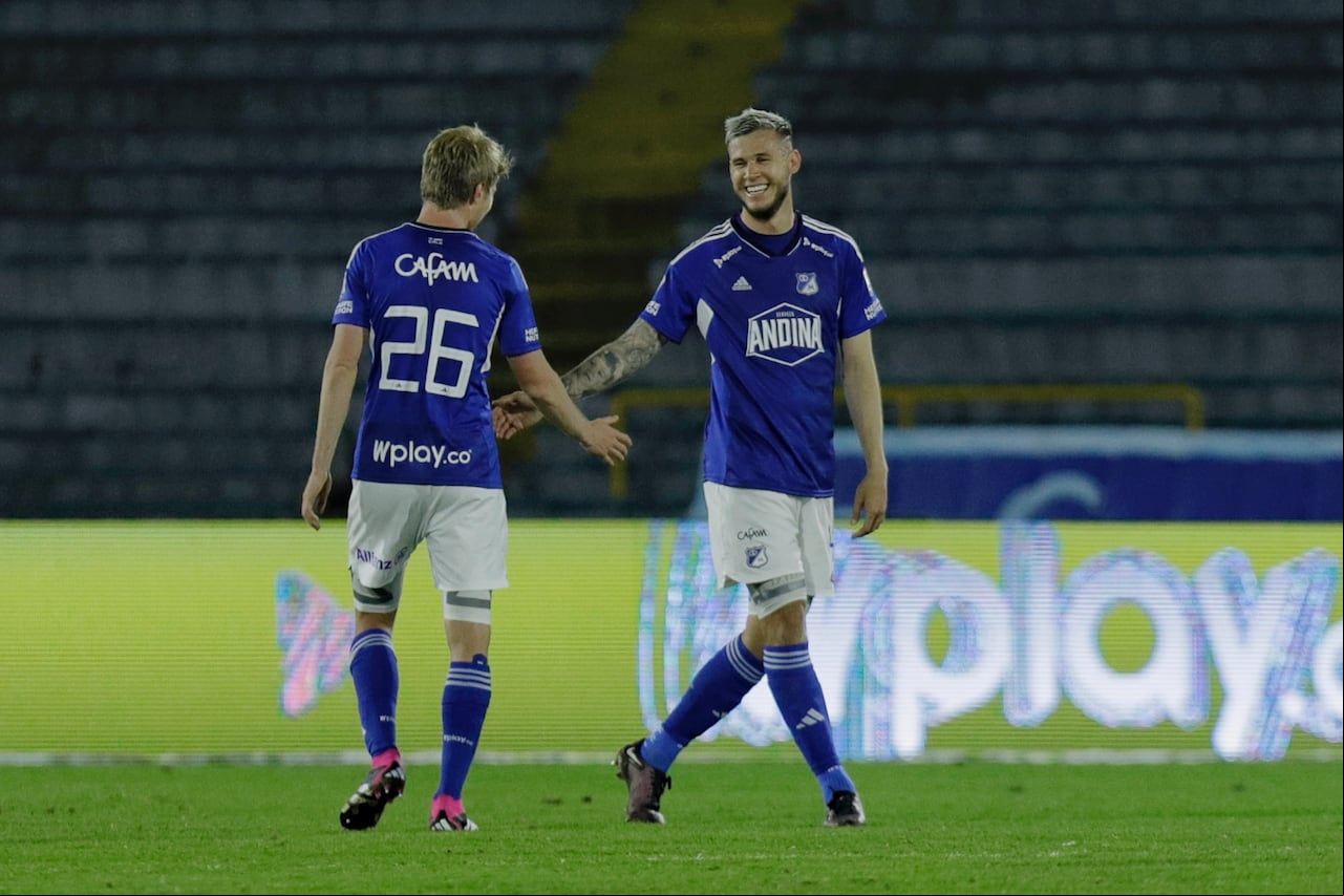 Millonarios derrotó a Alianza Petrolera en juego válido por la fecha 3 de la liga BetPlay I en el estadio Nemesio Camacho el Campin.