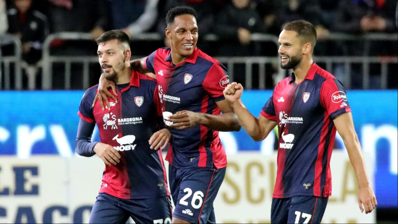 Yerry Mina anotó su primer gol con Cagliari