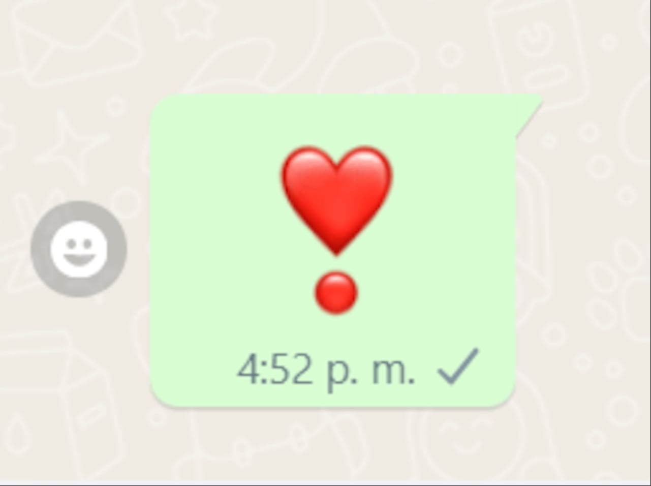 Corazón con punto rojo
