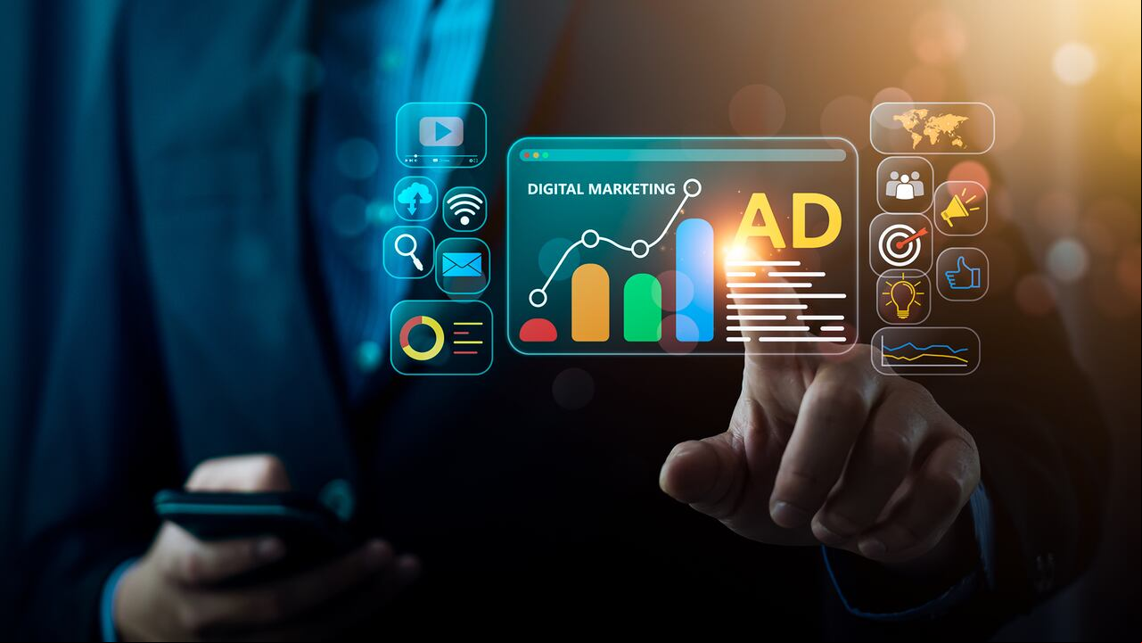 venta en línea de comercio de marketing digital