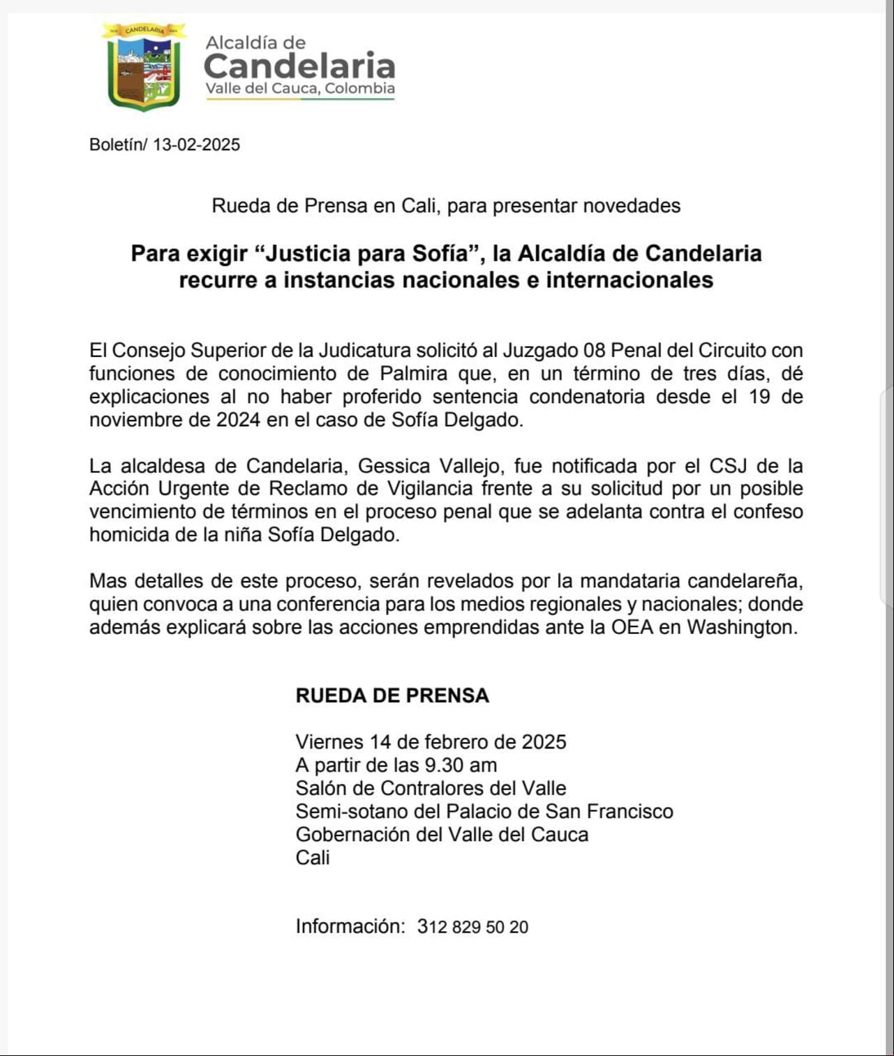en un plazo de tres días, explique por qué no ha emitido una sentencia condenatoria desde el 19 de noviembre de 2024.