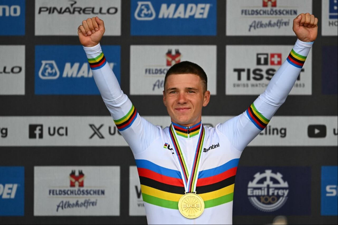 Remco Evenepoel ratificó su título de campeón del mundo de contrarreloj.