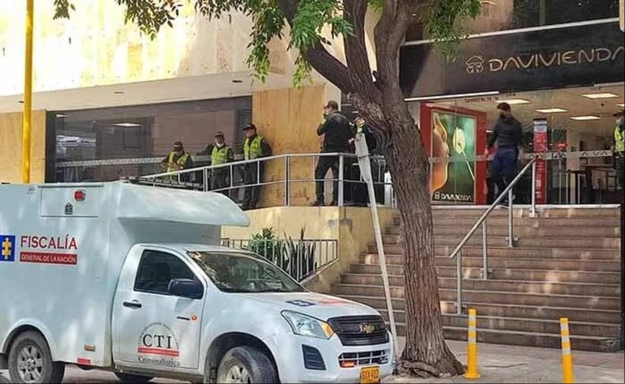 Lugar de los hechos donde ocurrió el asalto.