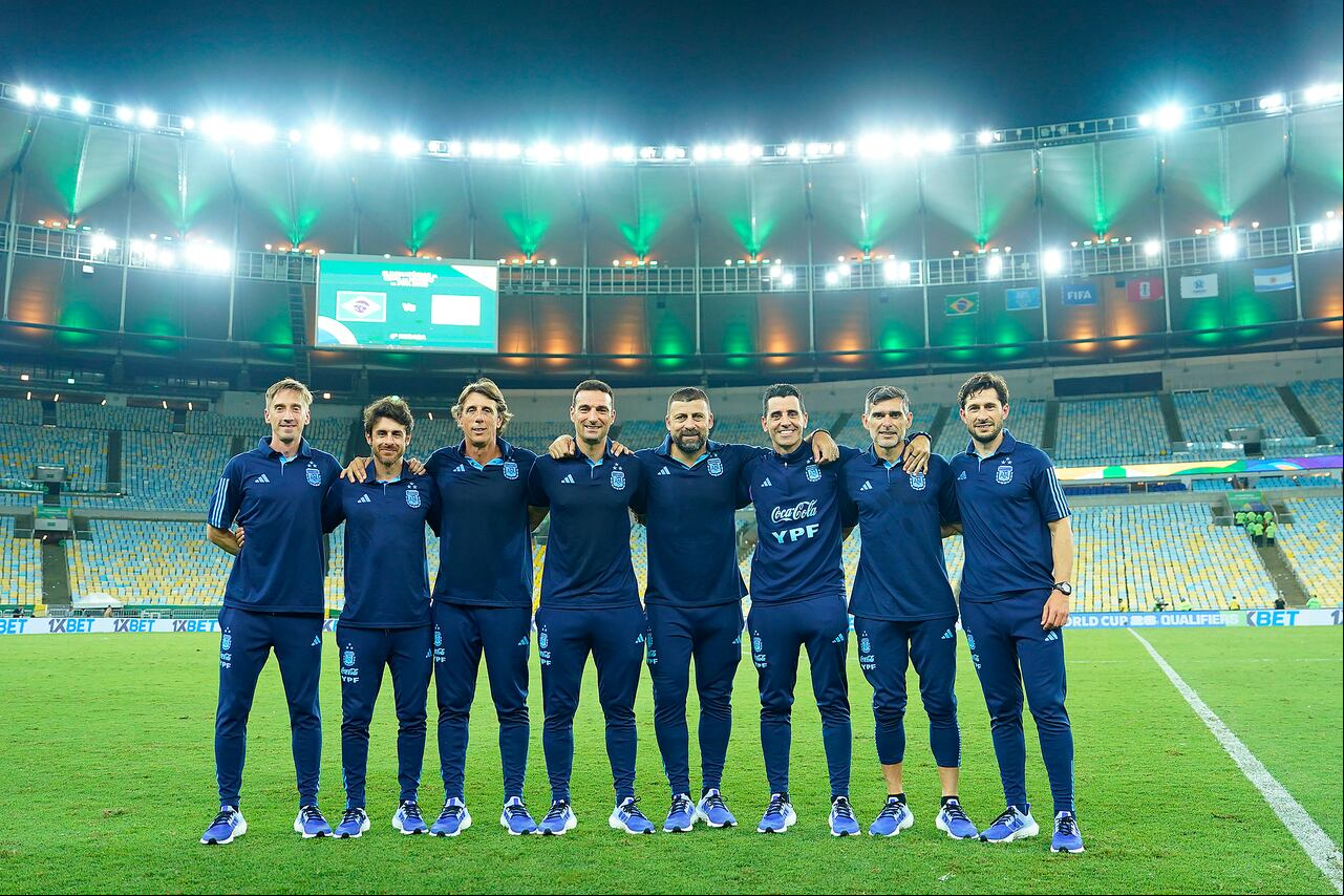 Cuerpo técnico de la Selección Argentina.