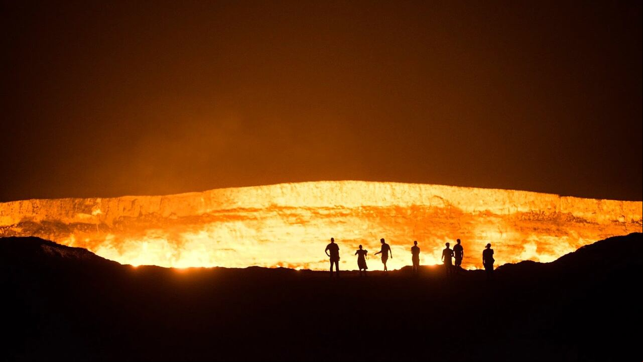 El pozo en llamas se ubica en Turkmenistán, un país muy hermético en Asia.