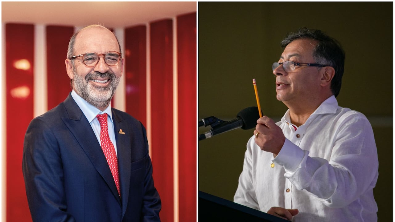Camilo Sánchez de Andesco y el presidente Gustavo Petro