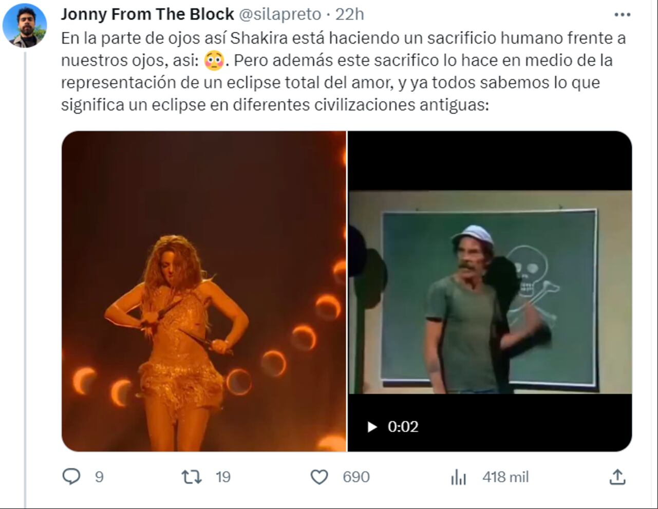 Shakira protagonizó hilo en X y se viralizó por supuestas referencias ‘satánicas’ en su show.