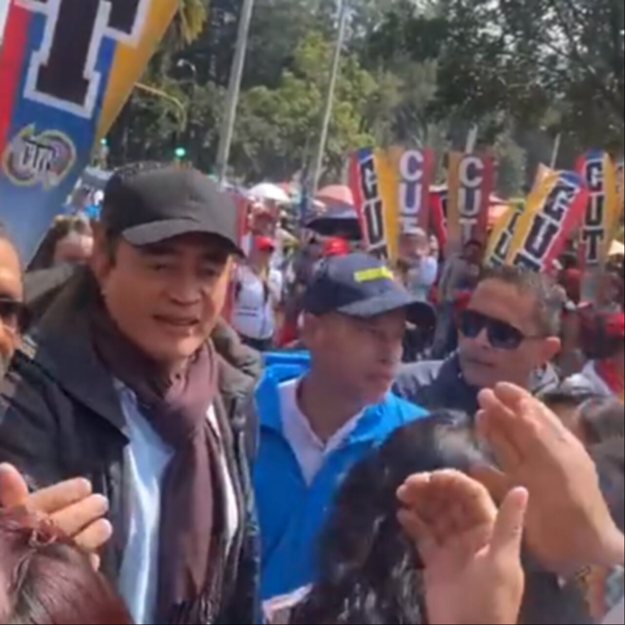 El candidato mostró su apoyo al Gobierno Nacional.