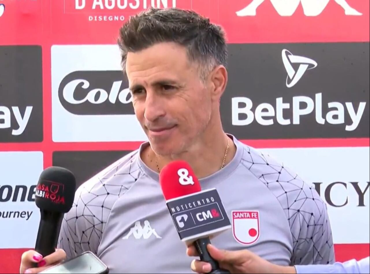 Pablo Peirano, entrenador de Independiente Santa Fe.