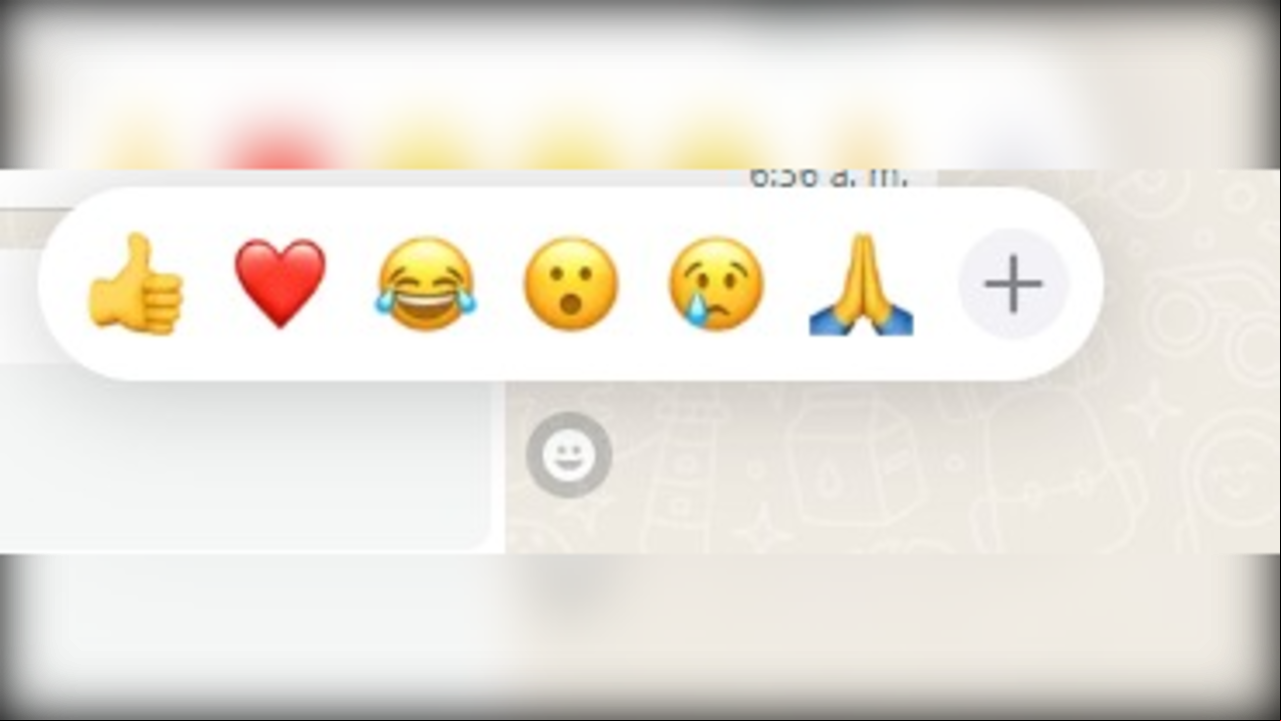 Las reacciones de WhatsApp permiten expresar con emojis lo que con palabras no se puede