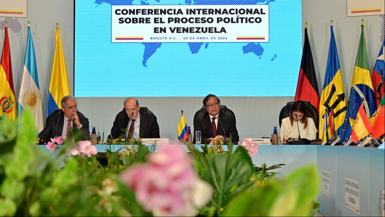 CUMBRE DE BOGOTÁ GOBIERNO PETRO CON REPRESENTANTES DE GOBIERNOS EXTRANJEROS PARA TRATAR TEMA VENEZUELA