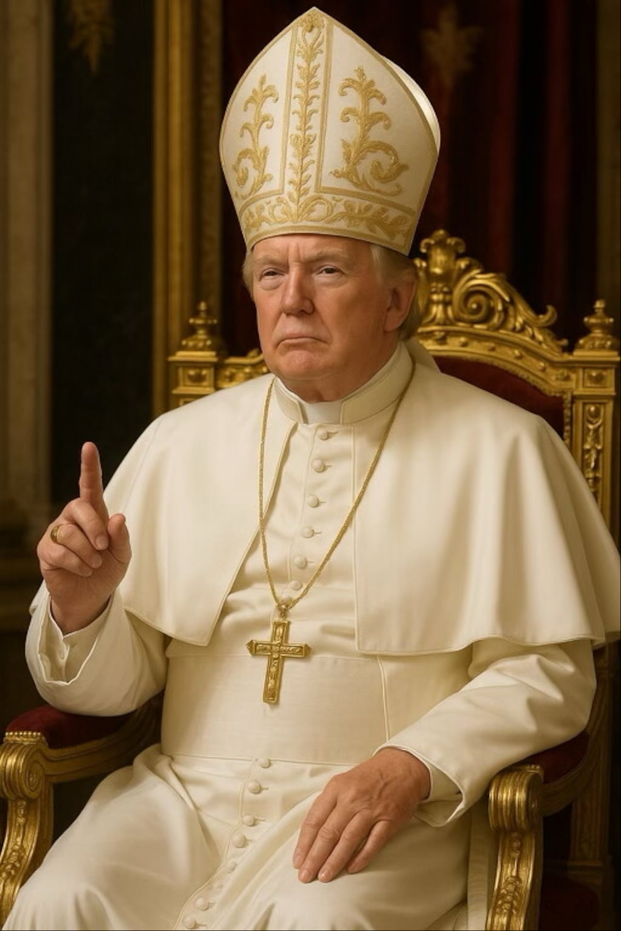 Esta fue la imagen posteada por Trump en su perfil oficial de Truth Social.