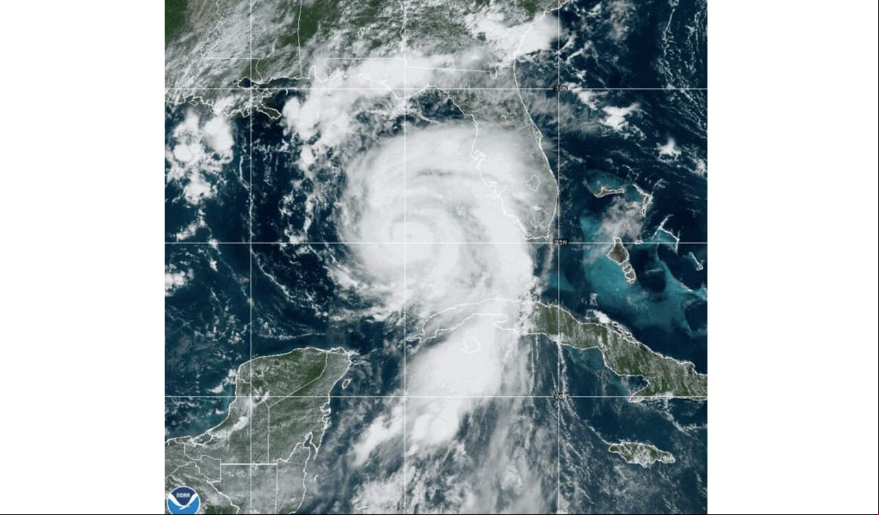 Así se ve desde el satélite el huracán Idalia