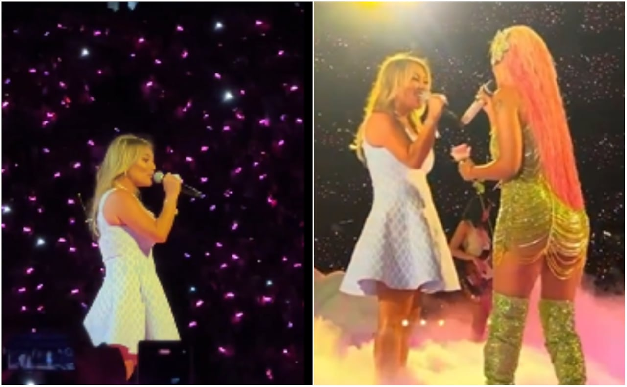 Amaia Montero reapareció en los escenarios y cantó junto a Karol G en Madrid.