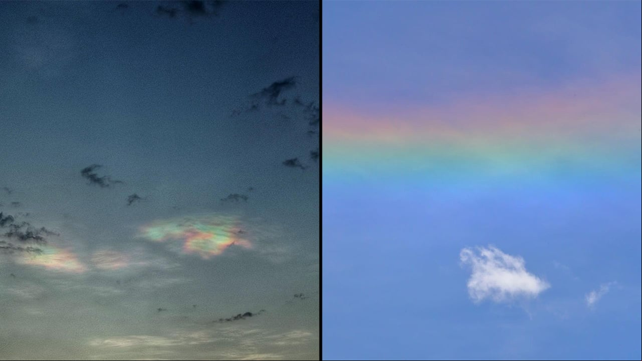 Un fenómeno no muy frecuente se presentó en los cielos.