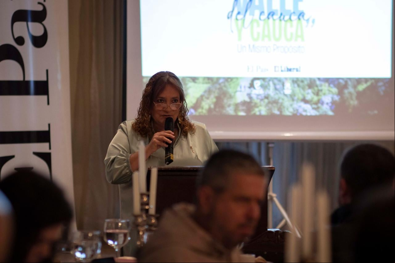 "Somos una gran región, unida por una gran vía, la Panamericana, esa que atraviesa al continente desde Alaska hasta la Tierra del Fuego en Argentina, que tiene 40.000 kilómetros apenas interrumpidos por el tapón del Darién. Aquí, en el suroccidente de Colombia son pocos más de 600 kilómetros y de ellos, casi la mitad, 260 kilómetros, corresponden a la distancia entre Popayán y Buenaventura. Ahora, con esa alianza informativa, buscamos fortalecer toda esa actividad económica que se adelanta en este corredor vial", manifestó la directora del periódico El País, Vicky Perea.