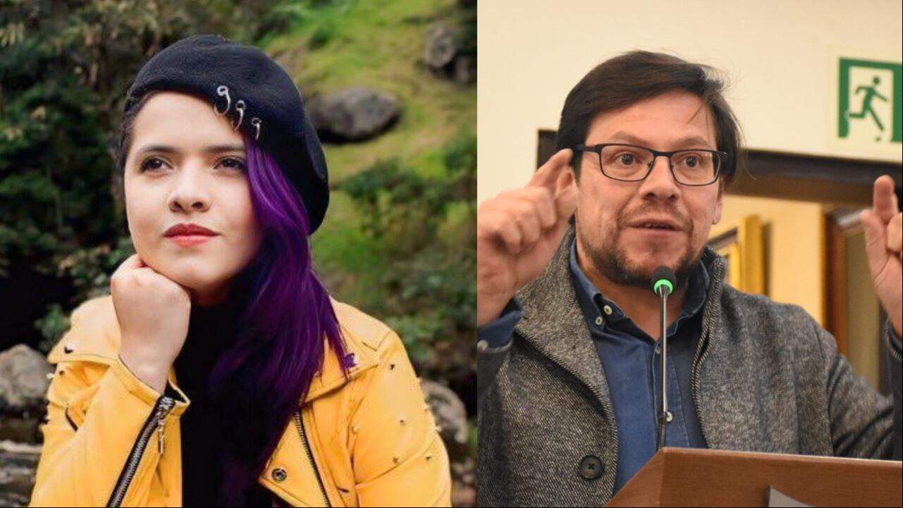 Viviana Vargas, exfuncionaria del Ministerio del Interior. Diego Cancino, director de la SAE.
