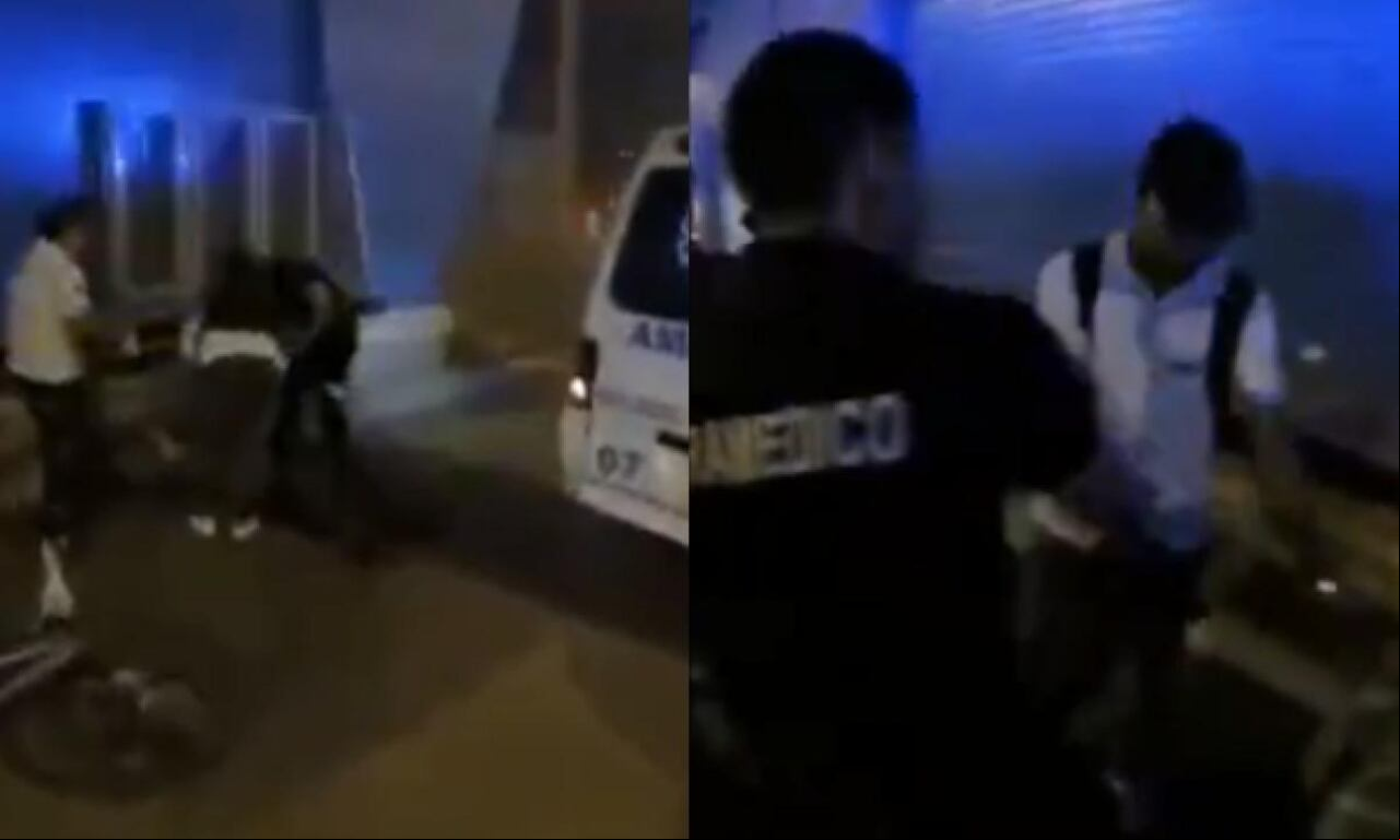 Los testigos que presenciaron el accidente, estaban preocupados por el fuerte golpe.