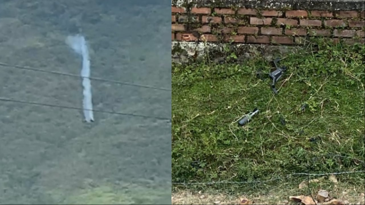 Dron derribado en Cauca