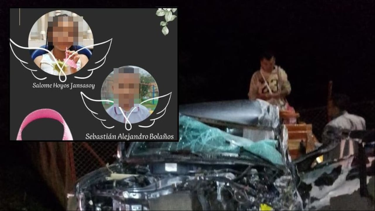 Salomé Hoyos y Sebastián Alejandro Bolaños son los dos pequeños que perdieron la vida en el accidente de tránsito registrado en la vía Popayán-Cali, el pasado fin de semana.