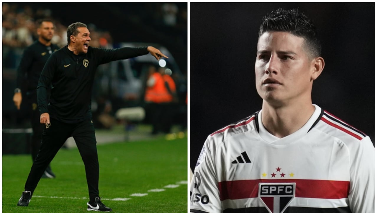 El DT brasileño salió en defensa de James Rodríguez y el trato que recibe en Sao Paulo.