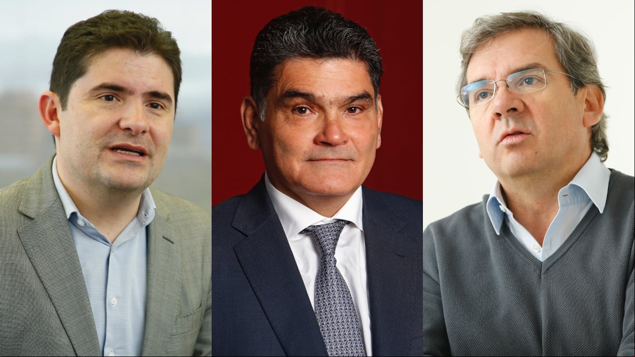 Germán Varón, Luis Felipe Henao y Gregorio Eljach.