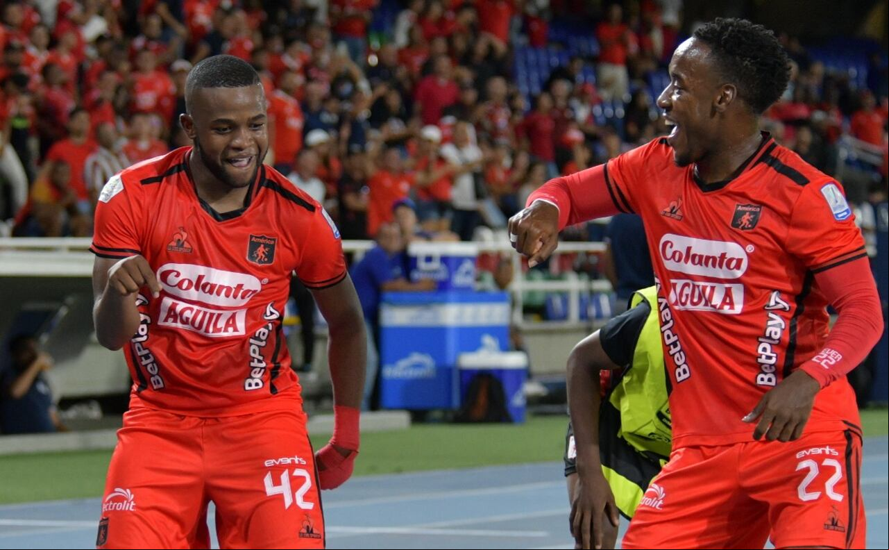En el estadio Pascual Guerrero 4 fecha de la liga el América le gana a Patriotas 1-0.