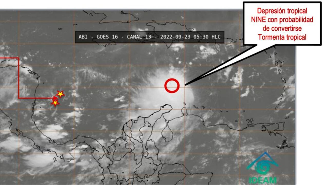 Depresión tropical #9, podría convertirse en las próximas horas en la Tormenta Tropical NINE.