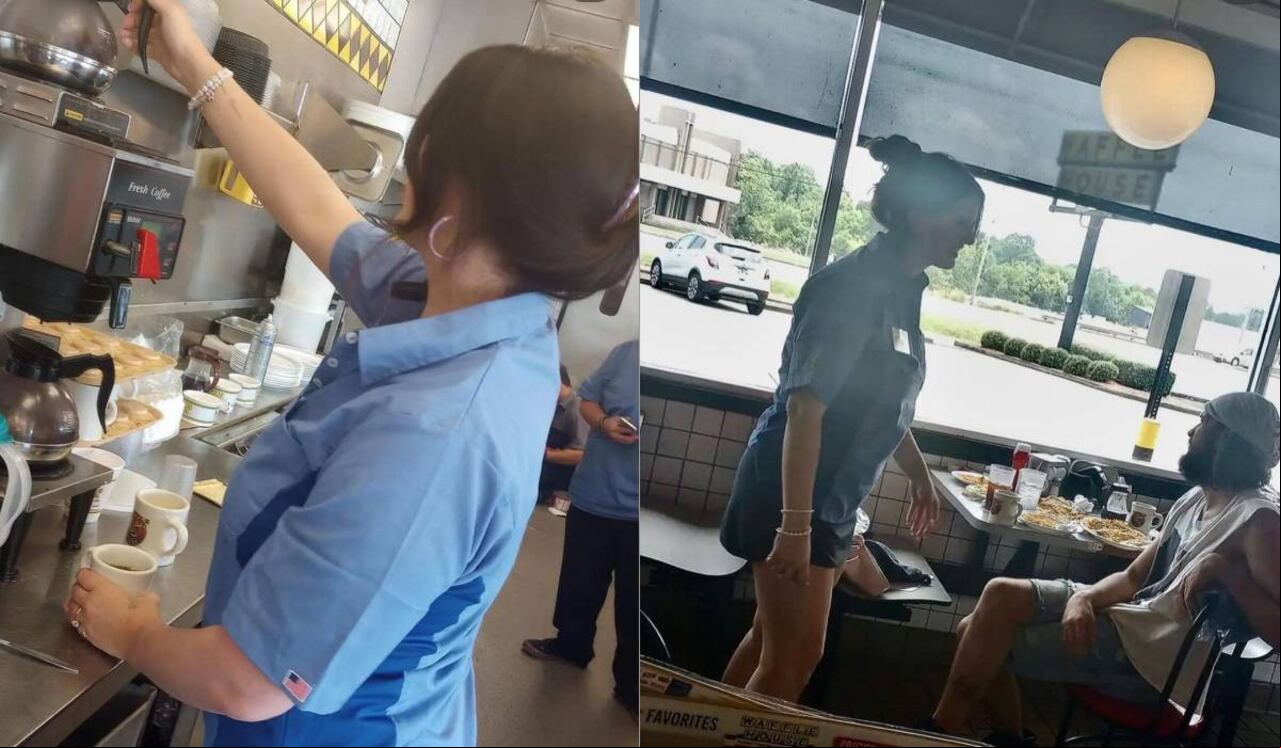 Los fanáticos que lograron reconocerla se tomaron fotos con ella