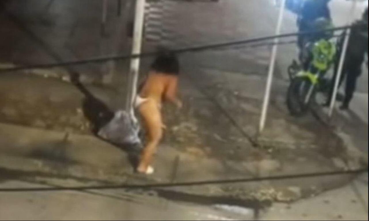 Hasta el momento se desconoce la identidad de la fémina. Captura de video.