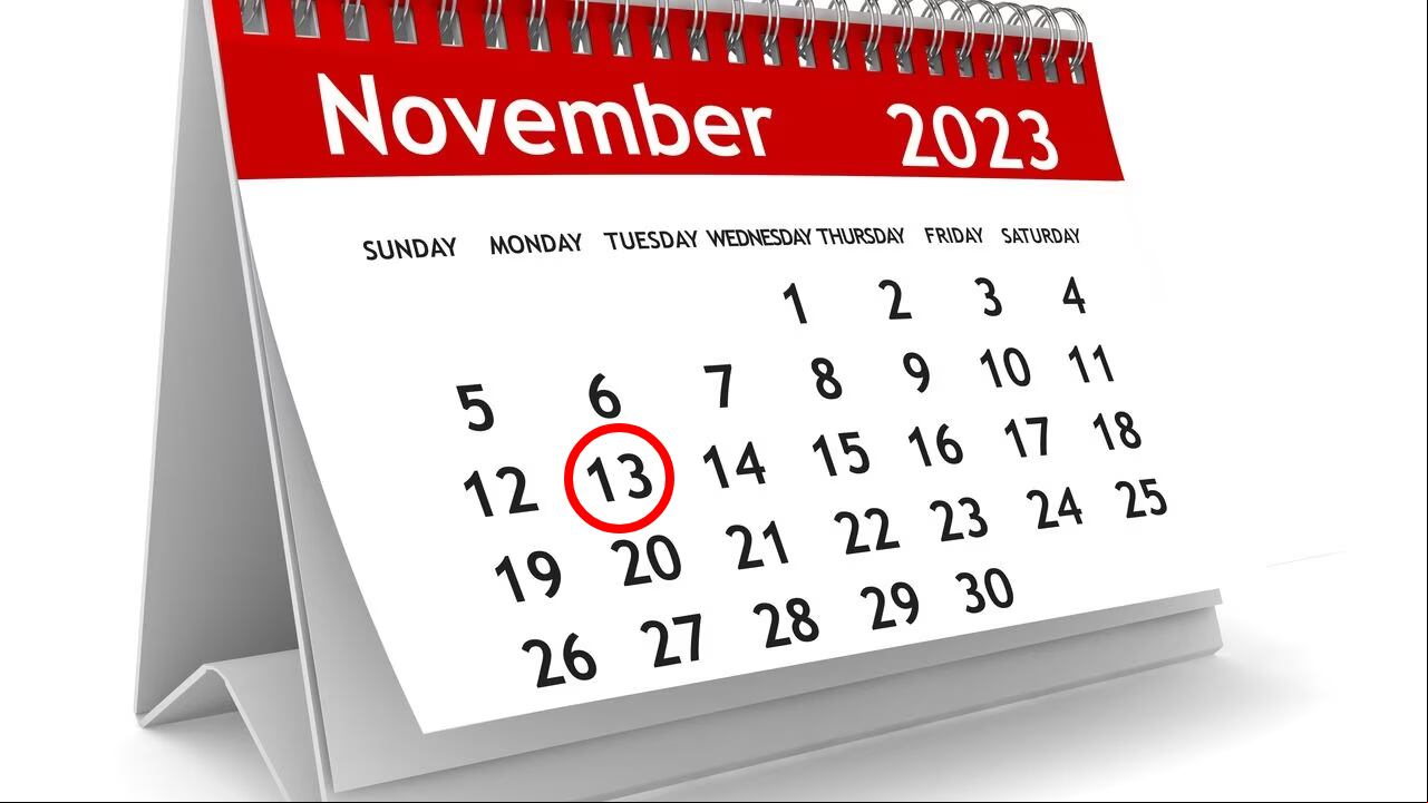 Calendario: lunes 13 de noviembre, día festivo en Colombia