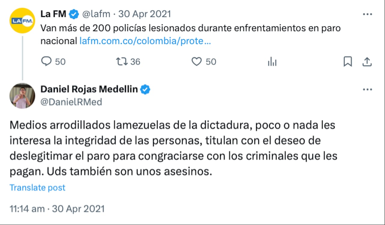 Trino de Daniel Rojas.