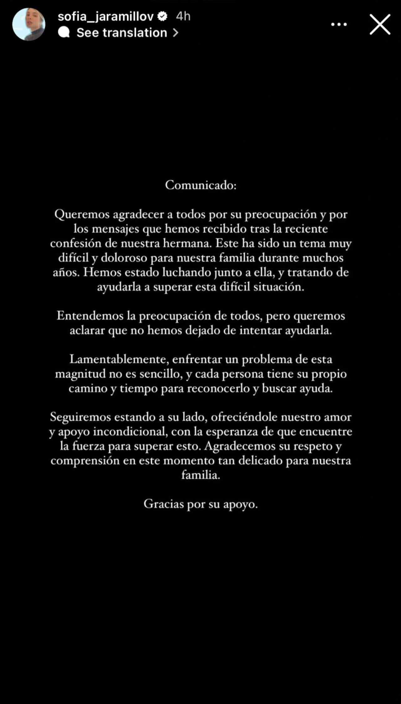 Las hermanas de Angélica Jaramillo se pronunciaron.