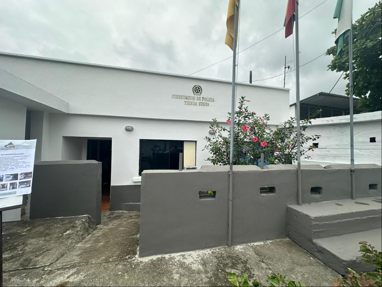 Subestación de Policía de Tienda Nueva en la zona rural de Palmira.