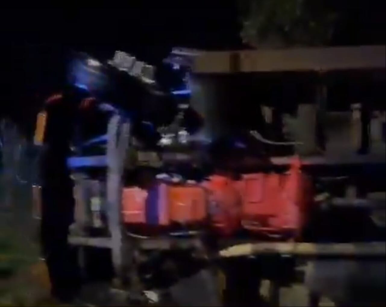 Al parecer debido a exceso de velocidad, el conductor habría perdido el control del vehículo lo que generó el fatal accidente. Foto tomada de video
