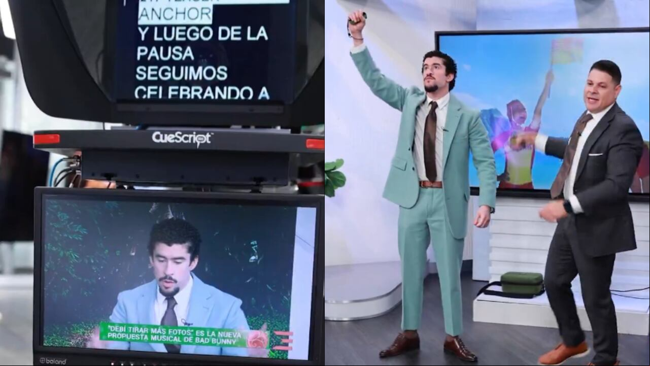 El cantante fue presentador en el noticiero Noticentro de Puerto Rico.