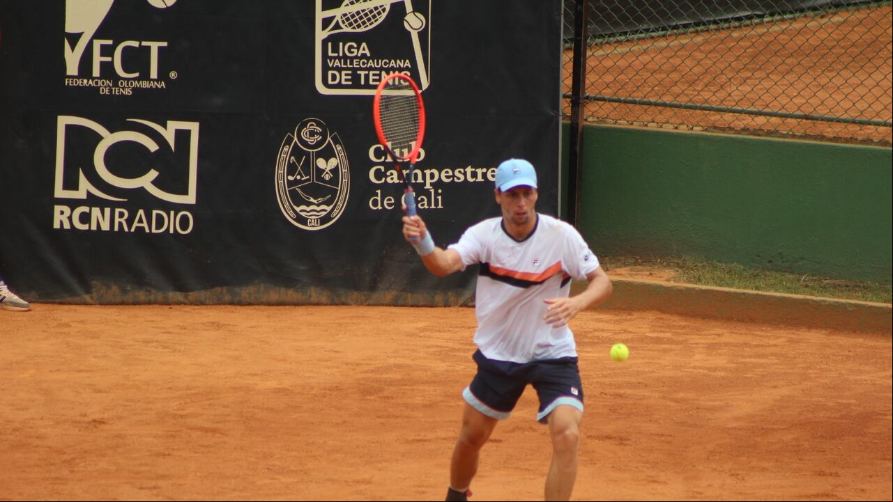 Gerald Melzer en un juego del DirecTV Open de Cali.