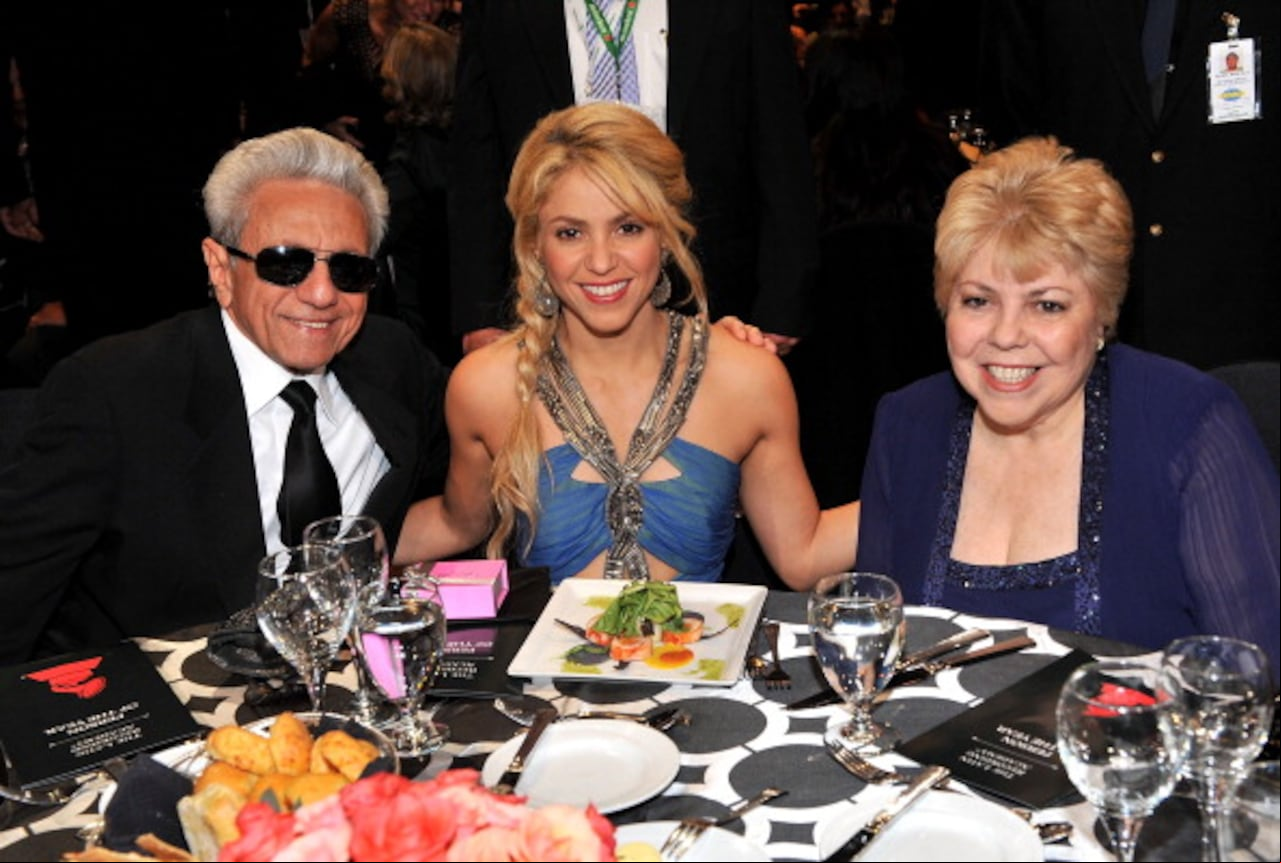 Shakira y sus padres