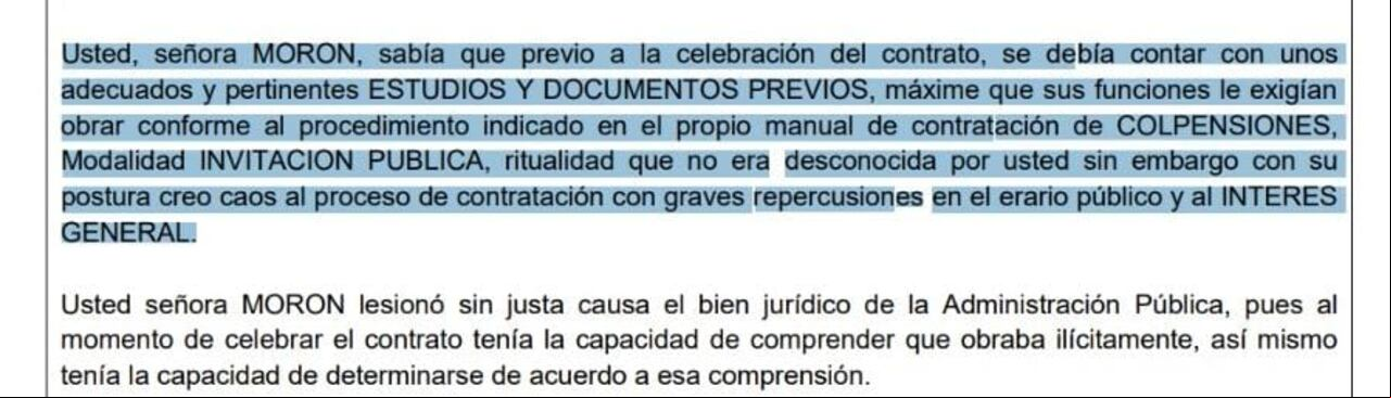 La acusación contra la vicepresidenta María Elisa Morón ya está en manos de los jueces.