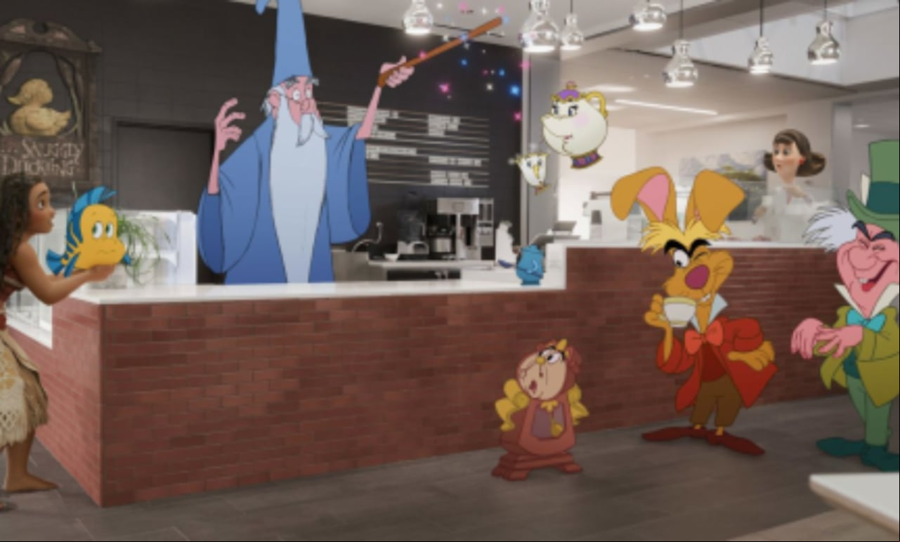Cientos de personajes, se dieron cita en este corto que revive grandes momentos de la casa del ratón.