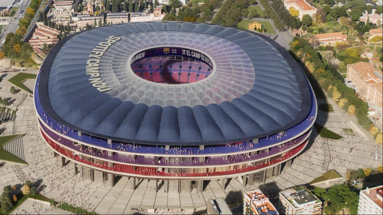 Remodelación del mítico estadio del FC Barcelona, el Spotify Camp Nou.