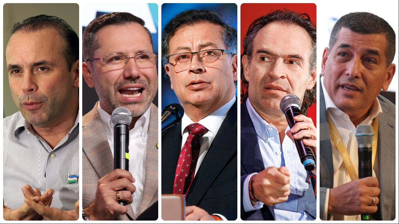 Los alcalde de Cali, Alejandro Eder; de Bucaramanga, Jaime Andrés Beltrán; de Medellín, Federico Gutiérrez; y de Cartagena, Dumek Turbay, no acogerán día cívico propuesto por el presidente Gustavo Petro (centro).