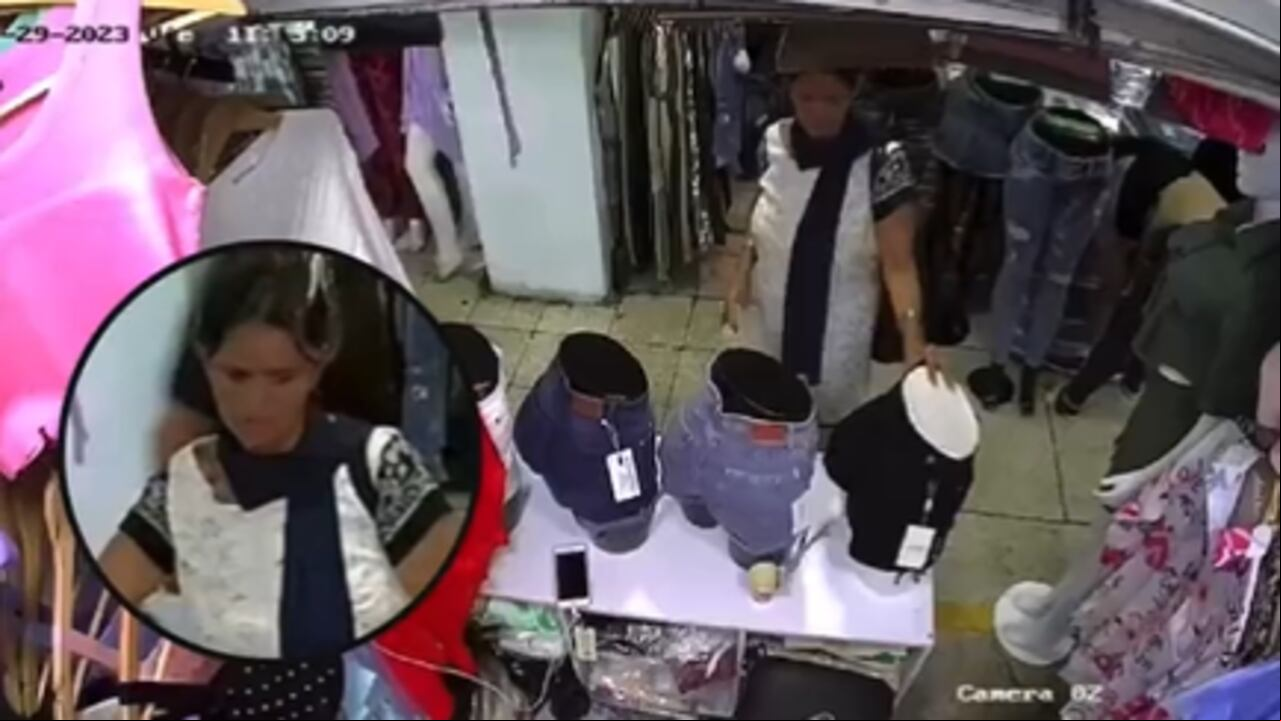 El accionar de la mujer quedó registrado en las cámaras de seguridad del lugar.