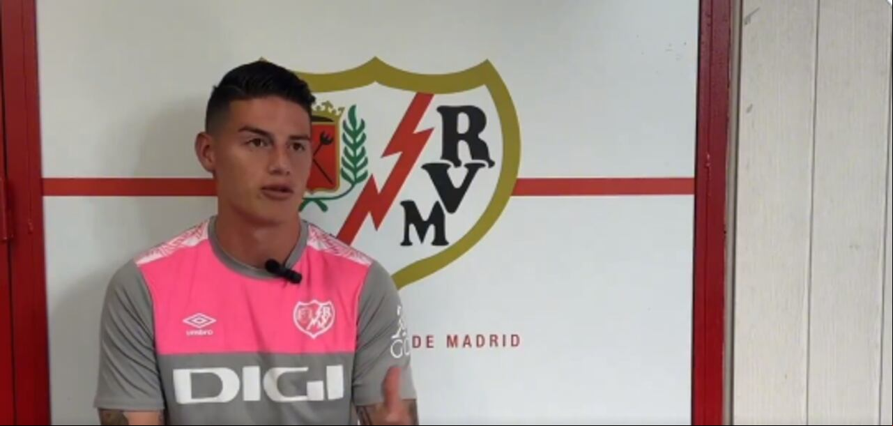 James Rodríguez, nuevo jugador del Rayo Vallecano, de Madrid (España)
