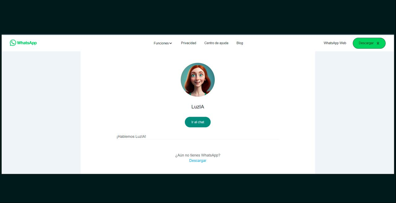 LuzIA es una inteligencia artificial que funciona a través de los chats de WhatsApp