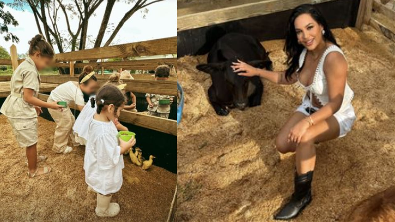 La bailarina creó una granja solo para su hija Adhara. Foto: Instagram @andreavaldirisos.