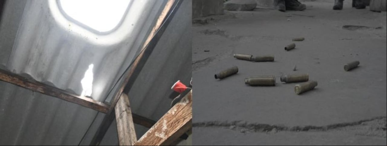 Viviendas de las veredas Tulcán, El Cofre, San Pedro, Malvazá y Zabaletas terminaron averiadas por los ametrallamientos.